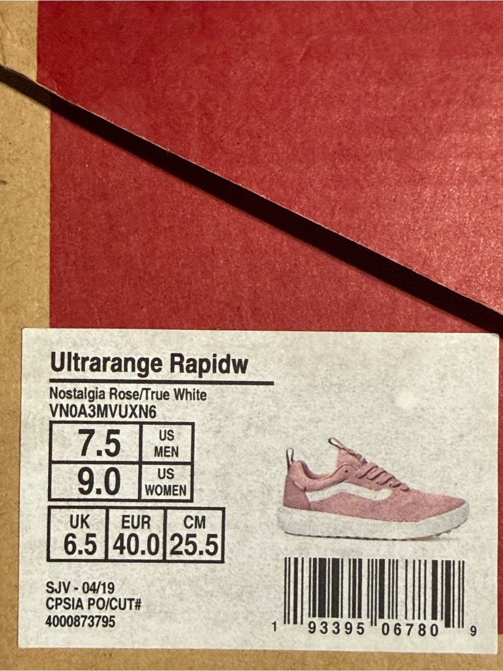 Vans Ultrarange Rapidw - Nostalgia Rose and True White